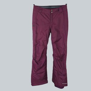 Columbia Purple Snow Pants Sz M Insulated Nylon Omni Tech